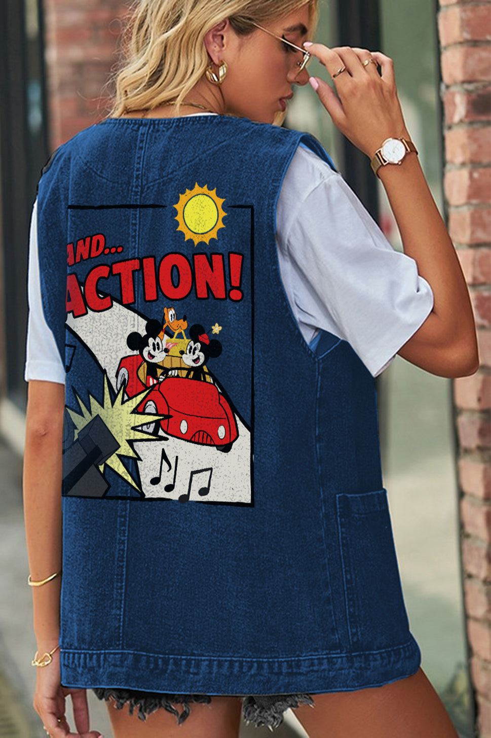 On The Big Screen Denim Vest